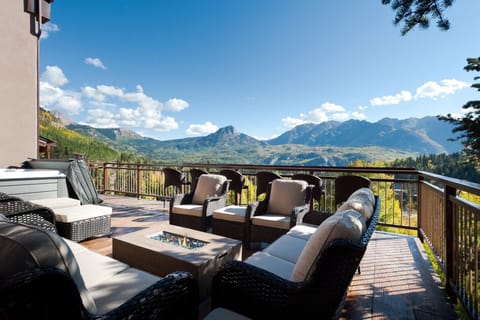 Massive deck expansion in Summer 2022

Hot tub, gas fire pit, dining table and additional seating to enjoy the views.