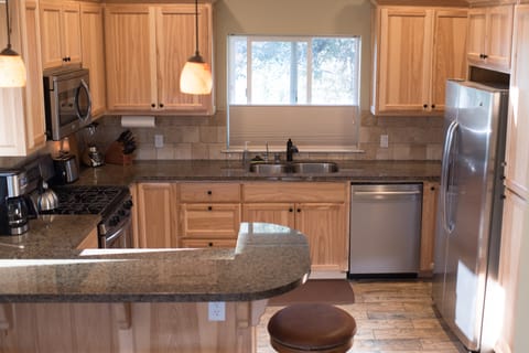 We provide coffee for your stay, cream and sugar, and both a dri