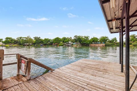 Enjoy swimming or fishing off your dock