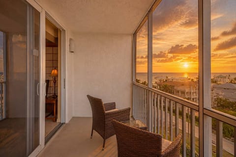 There's something magical about ending the day here—relax on your private screened balcony as the Gulf glows with Southwest Florida's golden sunset.