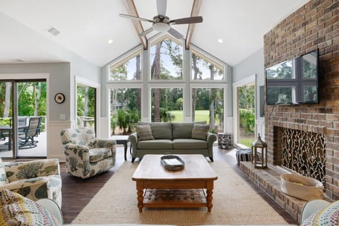 Living room with views