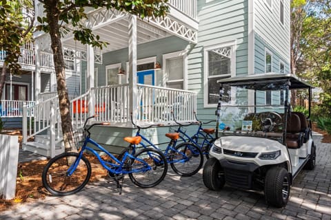 During your stay at 2 Blessed 2 Be Stressed you'll enjoy the use of a FREE 6 seater golf cart & 4 adult bikes!
