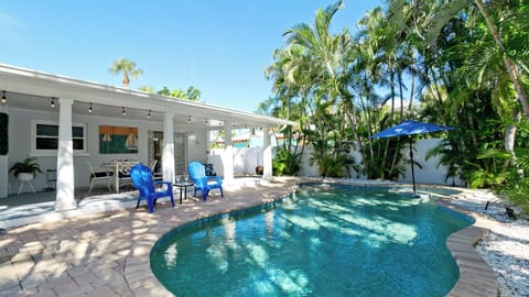 Private heated pool
