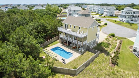 Aerial View of Pool Area of Coastal Calling