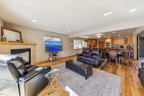 Spacious open-concept living area and kitchen ideal for family gatherings