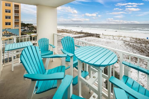 Balcony View - Balcony Bliss: Sip your morning coffee while soaking in stunning beach views from your private retreat!