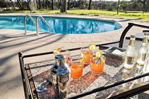 Enjoy your favorite beverage pool side