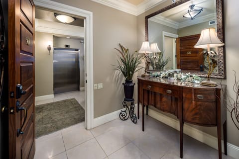 A grand foyer greets every guest with distinctiveness. - Don't forget your SAFE AND PRIVATE entryway to South Beach 501 starting at the elevator which is all yours on the fifth floor- IT'S JUST YOU AND YOURS