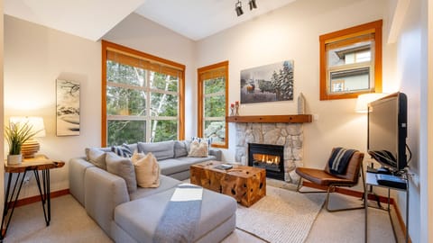 Main Floor - Living Room with Gas Fireplace
