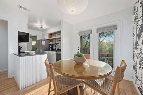 Unit A - Dining table for 4 between the kitchen and living area