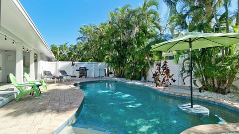 Private heated pool