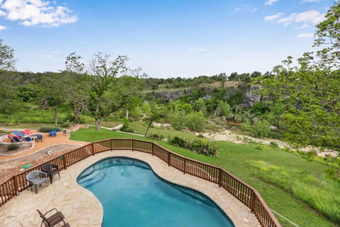 Phenomenal pool overlooking the Blanco River