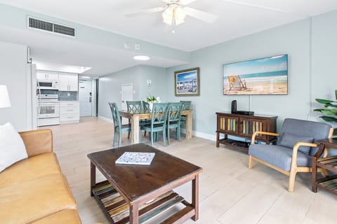 Dining table seats six