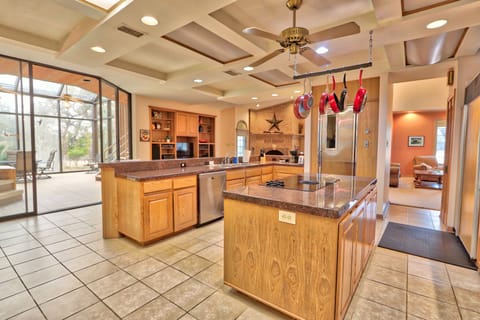View from the kitchen looking at the solarium