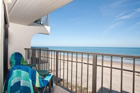 Start your day with a cup of coffee out on the balcony.