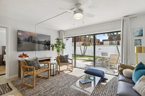 Living room with direct access to the patio.