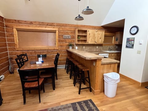 Dining table and breakfast bar