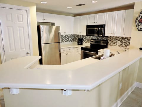 Updated kitchen with stainless appliances