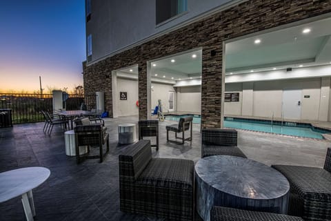 Indoor pool, outdoor pool