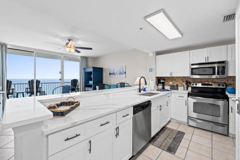 Full Kitchen with Bar Seating