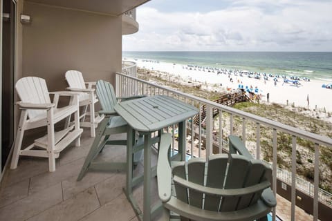Gulf front views frm the private balcony