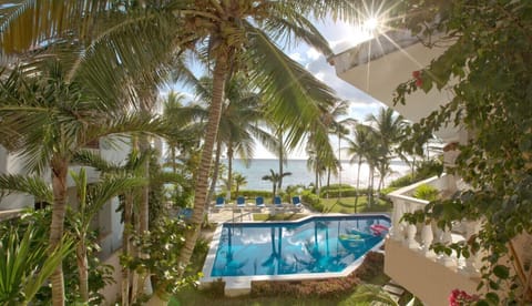 View from the condo - Seven Seas condo 4, 2 bedroom South Akumal beach vacation rental, second level