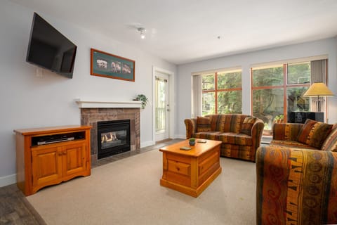 Unwind by the fire or catch your favorite shows after a day of exploring Whistler.