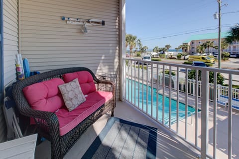 Balcony Overlooking Pool with Gulf of Mexico Views