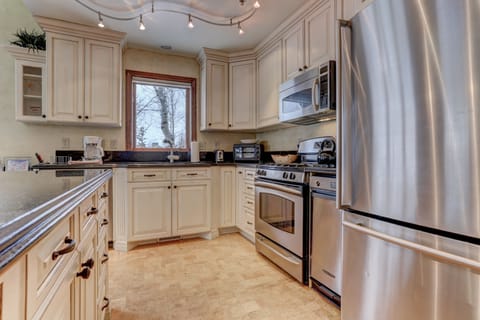 Gourmet Kitchen with Stainless Steel Appliances