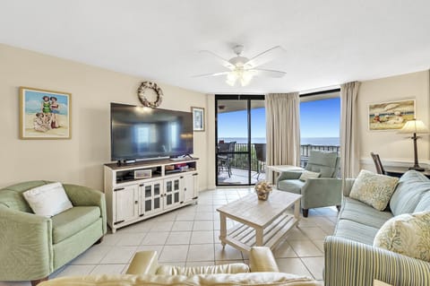 Spacious Living Area with a Sleeper Sofa and Access to the Balcony