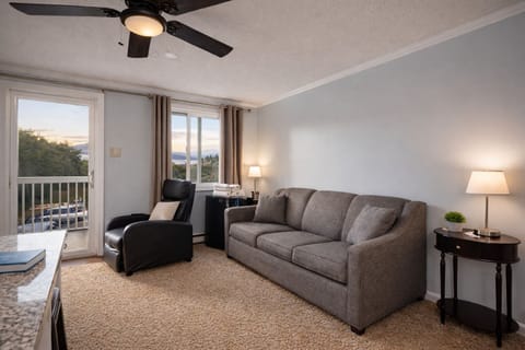 Kick back on the comfortable sleeper sofa.