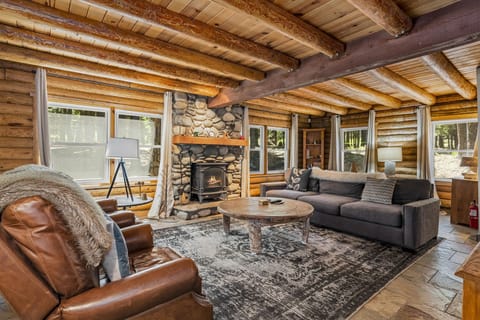 TV Room: Tahoe Donner Log Cabin
