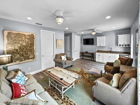 1st Floor | Living Area | Full Wet Bar | Pullout Queen Sleeper | Sleeps 2