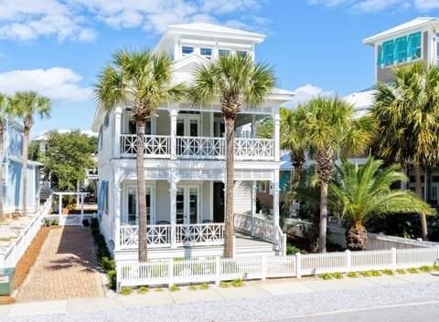 A Glimpse of Heaven! Beach is across the street and 50 steps to Walkover!