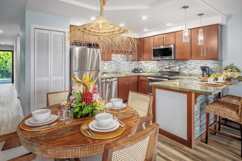 Lawai Beach 1206 Open Dining and Kitchen