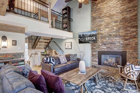 Living room with sleeper sofa - 4 O'Clock Lodge D26 Breckenridge Vacation Rental