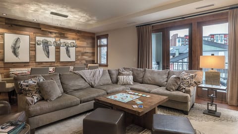 Great Room, Main Level - With deck access