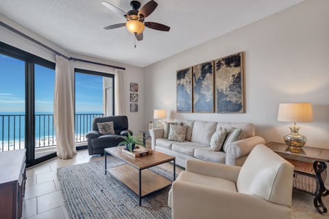 Spacious Living Room with Comfortable Seating and a Sleeper Sofa