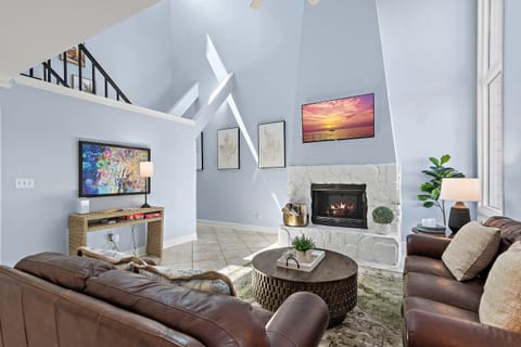 Enjoy a movie on the flat screen