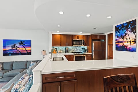 Lots of great seating with views of the resort