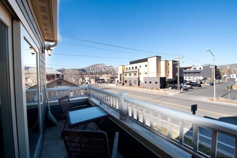 Deck overlooking downtown Durango