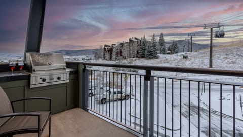 Snowy views from the balcony