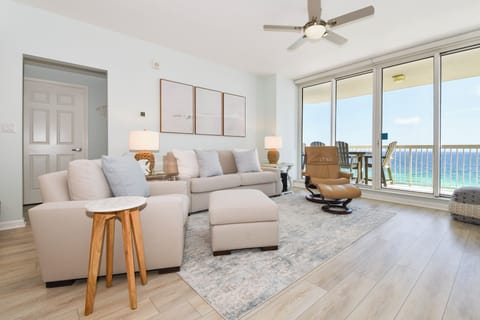 Silver Beach Towers West 902 - Living Area with Balcony