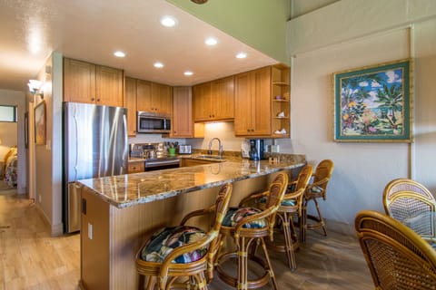New kitchen with granite counter tops, bamboo cabinets and all new appliances