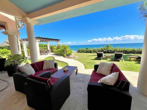 Outdoor Living Area with Mesmerizing Ocean Views
