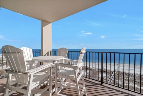 Private Covered Balcony Overlooking the Gulf