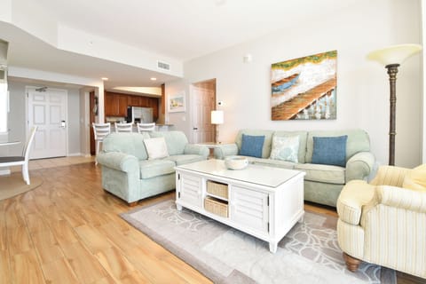 Silver Beach Towers West 1102 - Living Area into Kitchen