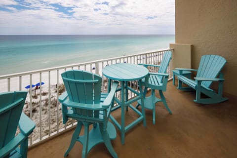 Gulf front views from the private balcony