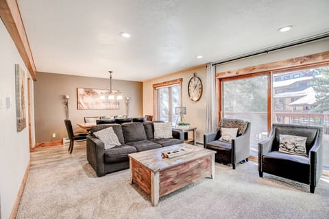 A stylish and bright condo within walking distance to downtown and skiing, this home is the perfect launching pad for year-round fun in Breck!
