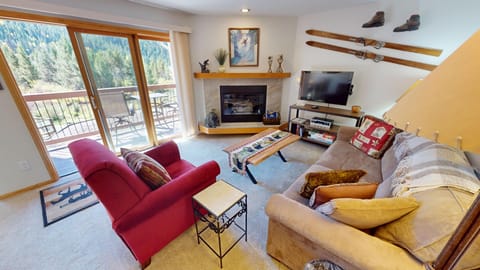 Living Area with Gas Fireplace, Flatscreen - Living Area with Gas Fireplace, Flatscreen